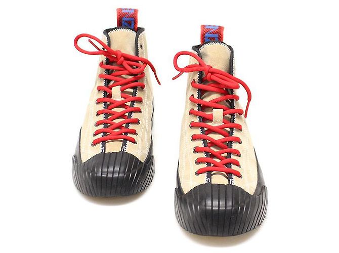 Kenzo Sneakers alte in suede beige Volcano per uomini Marrone