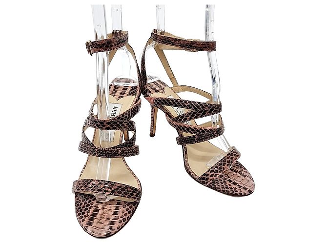 Jimmy Choo Python-Sandalen Mehrfarben 