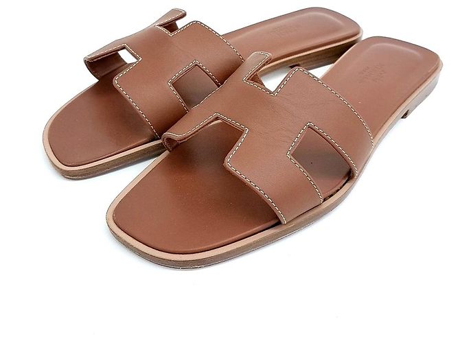 Hermès Sandali Oran Hermes Marrone
