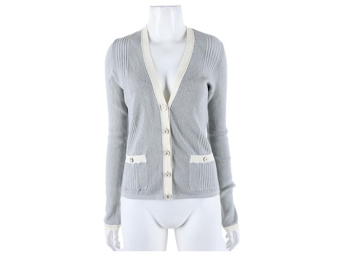 Chanel Strickjacke Braun 