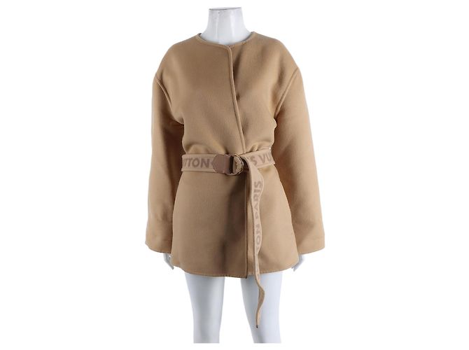 Cappotto Wrap Double Face Louis Vuitton Marrone