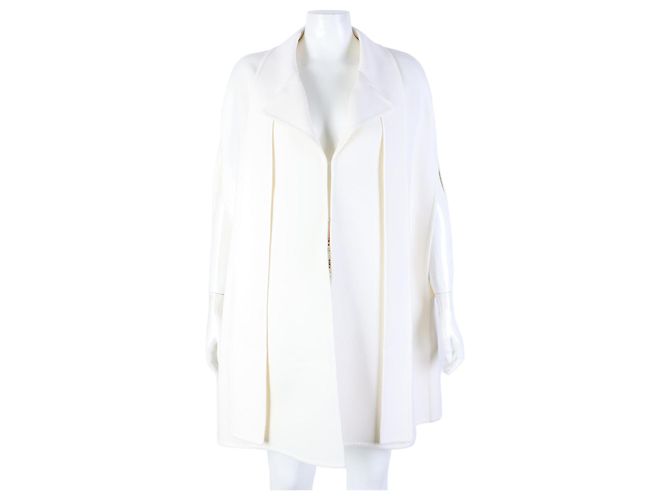 Valentino Cape Mantel Weiß
