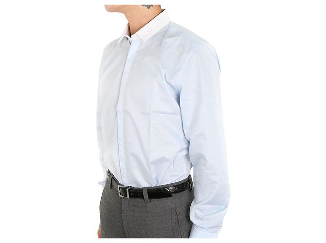 Dolce & Gabbana Camicia Slim Fit Oro FUEAJ Blu