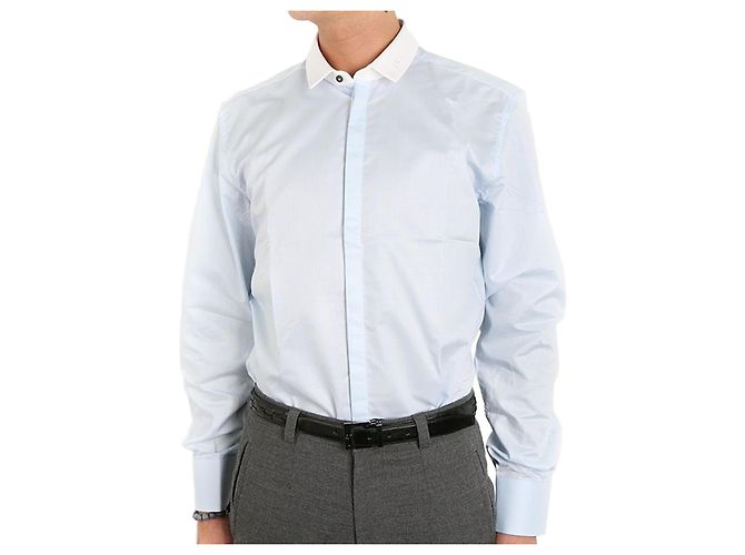 Dolce & Gabbana Camicia con ricamo DG Blu