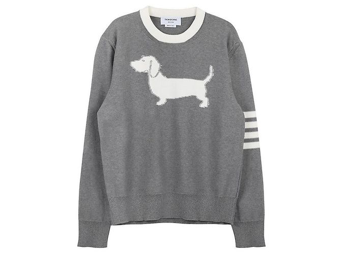 Thom Browne Pull en coton Hector Marron