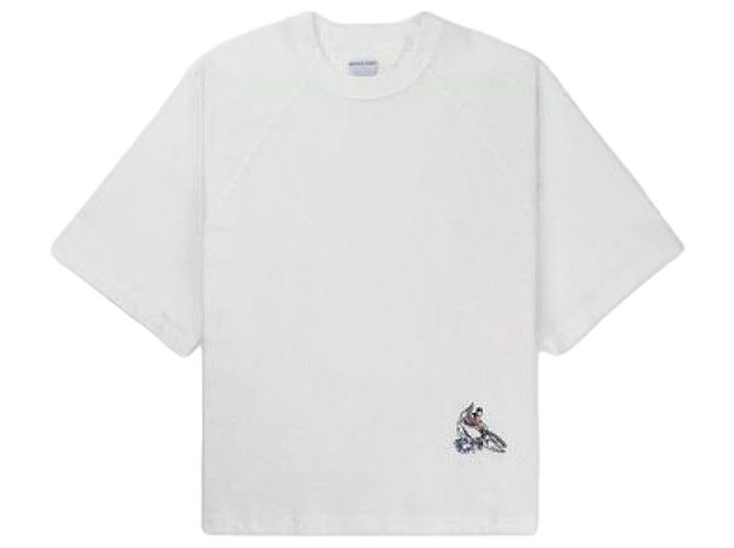 Bottega Veneta Camiseta de manga curta em jersey de algodão macio Branco