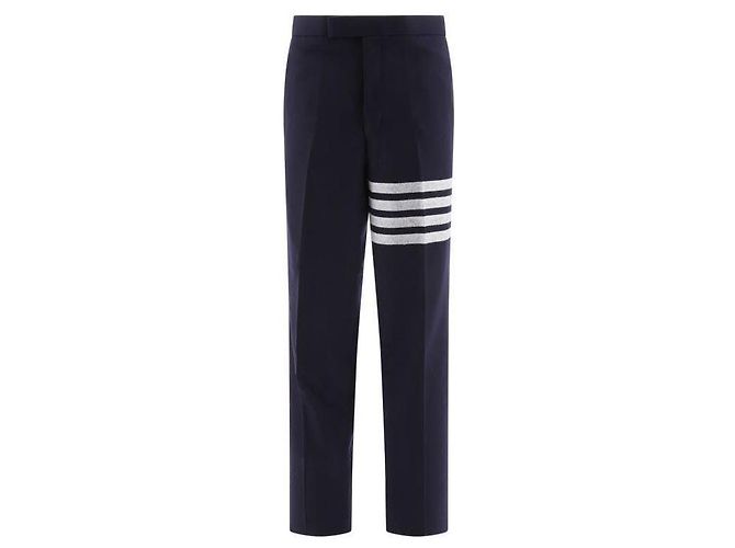 Thom Browne Flannel Low Rise Backstrap Pants
