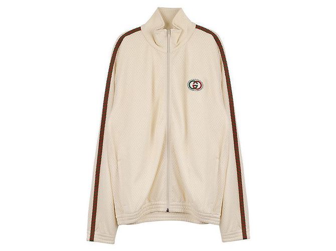 Gucci Giacca con cappuccio zip Classic Bunny Bianco
