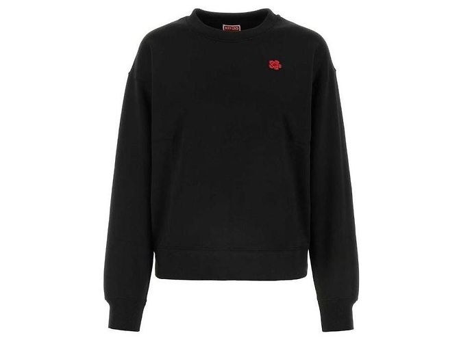 Kenzo Moleton com bordado de flores Preto