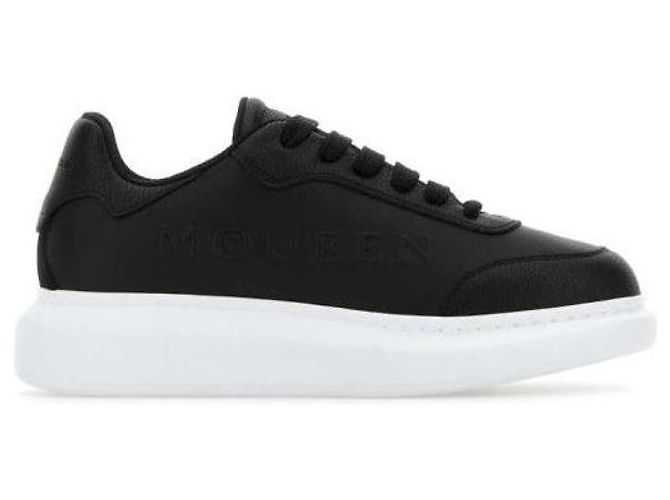 Alexander Mcqueen Schwarze Leder-Sneaker