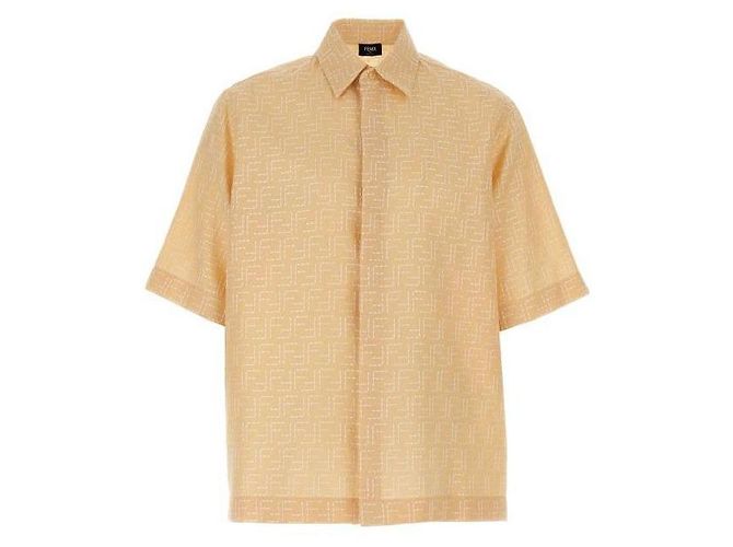 Fendi Camisa de linho Amarelo