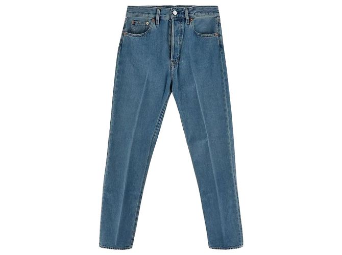 Gucci Pantalones rectos de denim Azul 