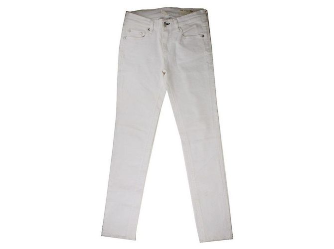 Rag & Bone White Skinny Denim Pants