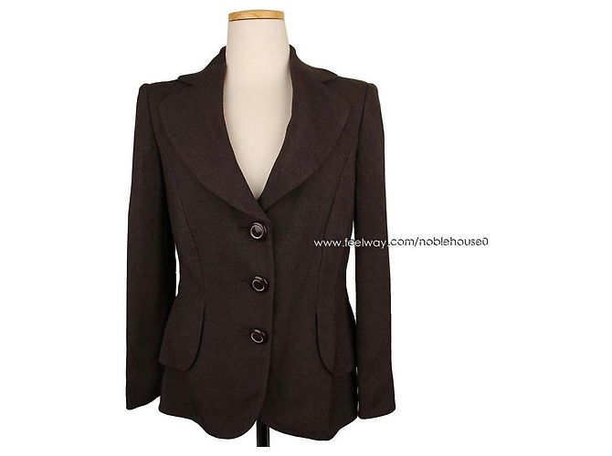 Giacca Marrone Scuro Armani Collezioni