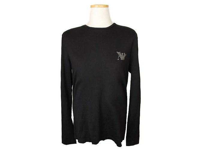 Herren Baumwolloberteil mit schwarzem Armani Jeans Logo
