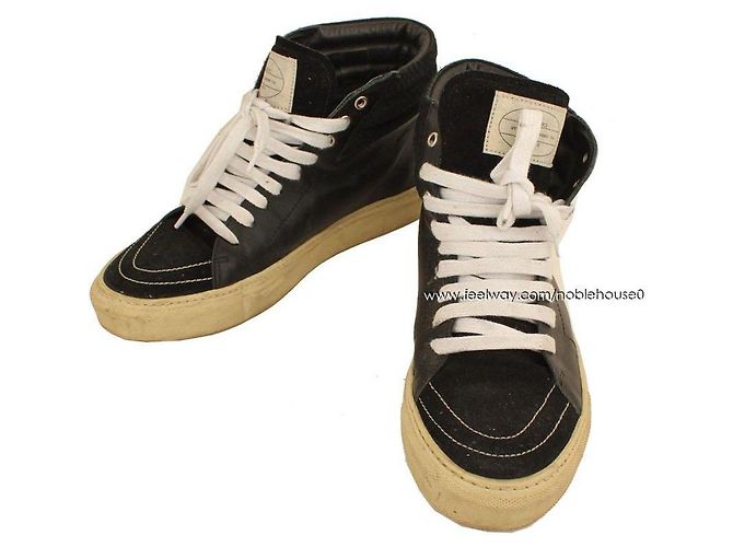 Sandro Schwarze Herren High-Top Sneakers