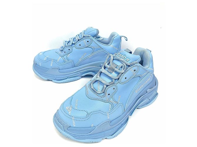 Day Balenciaga Baskets Triple Multi-Logo Bleu