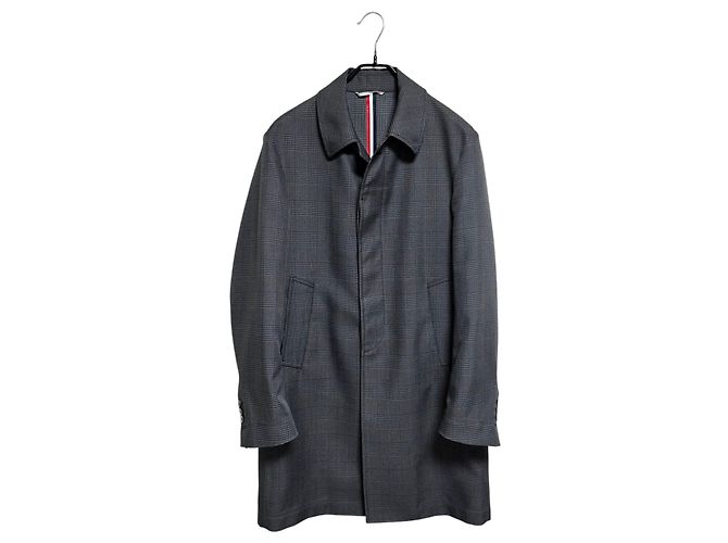 Thom Browne Hahnentrittmuster Übermantel Braun