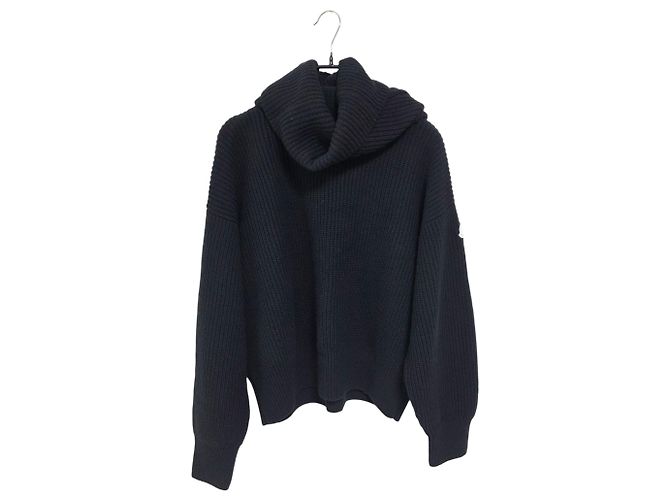 Moncler Palm Angels Seaclystar Rollkragenstrick Schwarz
