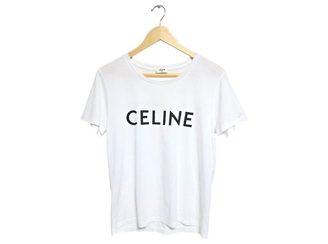 Céline Camiseta de manga corta para mujer Blanco