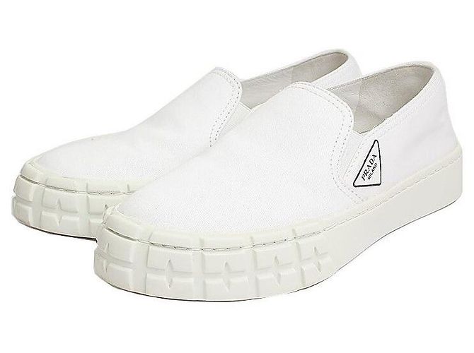 Prada Mocassin blanc