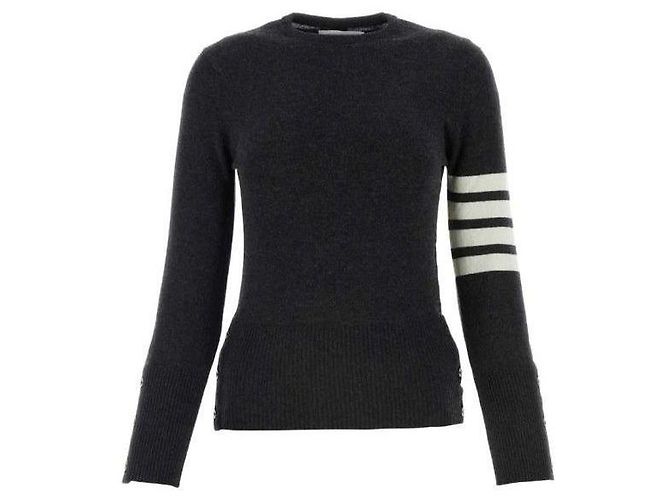 Thom Browne Pull en cachemire classique Marron