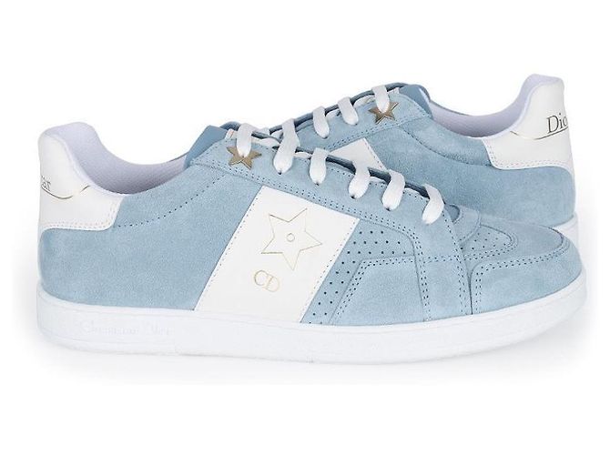 Dior Damen Star Wildleder Sneaker (Blau)