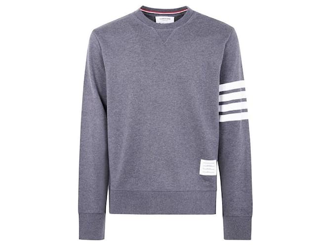 Thom Browne Klassischer Loopback-Sweatshirt Braun 