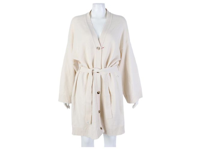 Cashmere-Cardigan von Hermès Weiß