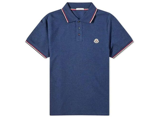 Polo da Uomo Moncler Blu Navy