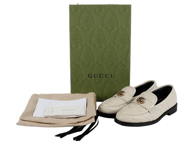 Gucci Mocassin double Blanc