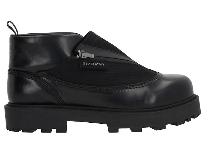 Givenchy Storm Leather Ankle Boots Black