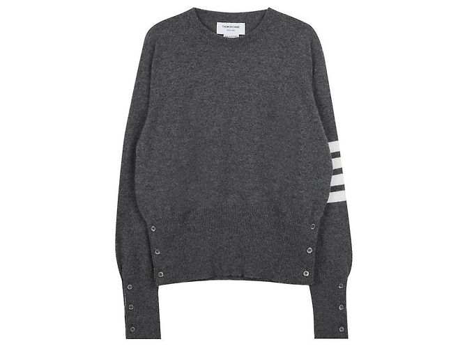Thom Browne Bar Strickpullover Braun 