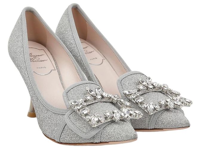 Roger Vivier Embellished Pumps Size Silvery
