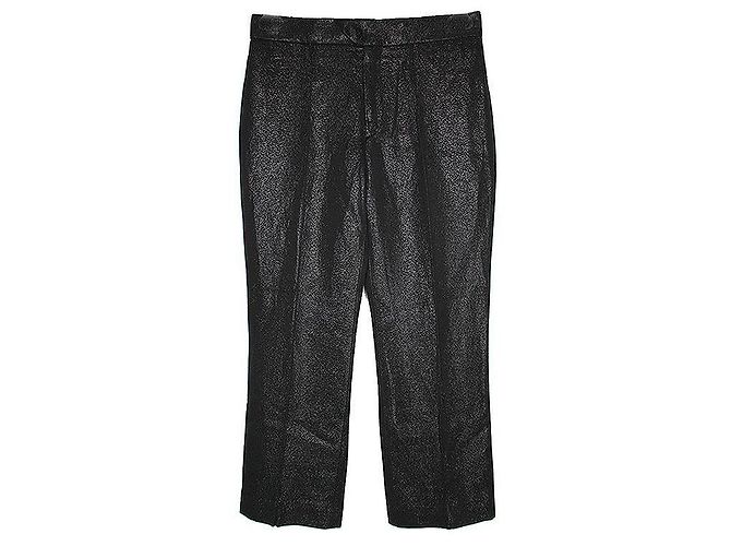 Isabel Marant Metallic Black Pants