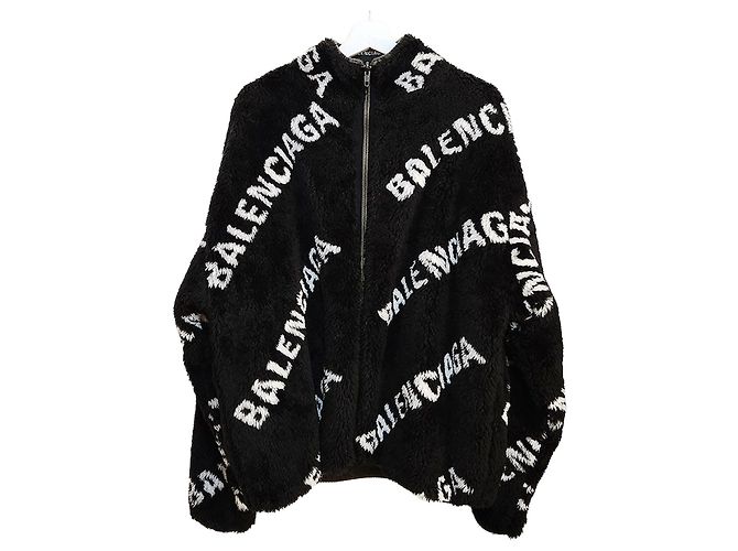 Balenciaga Giacca reversibile con multi-logo Multicolore