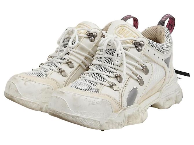 Gucci Baskets Flash Track Taille Blanc
