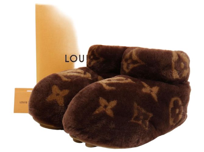 Louis Vuitton LV Footprint Boots Brown