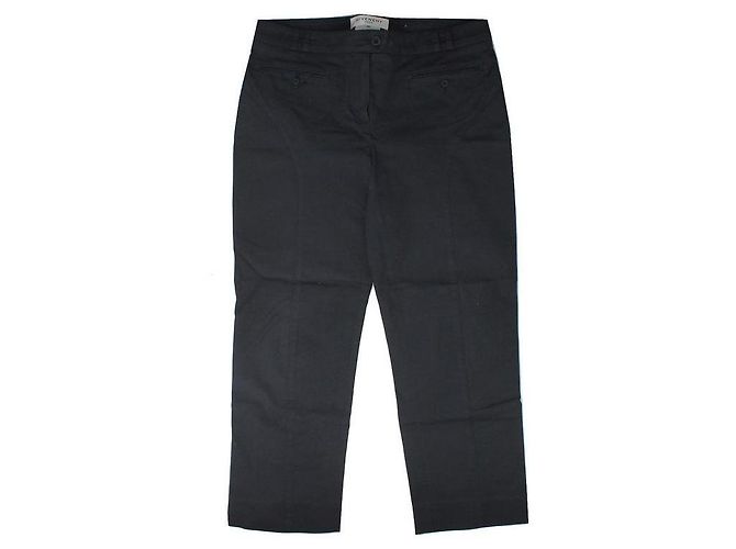 Givenchy Black Cotton Women's Cropped Pants