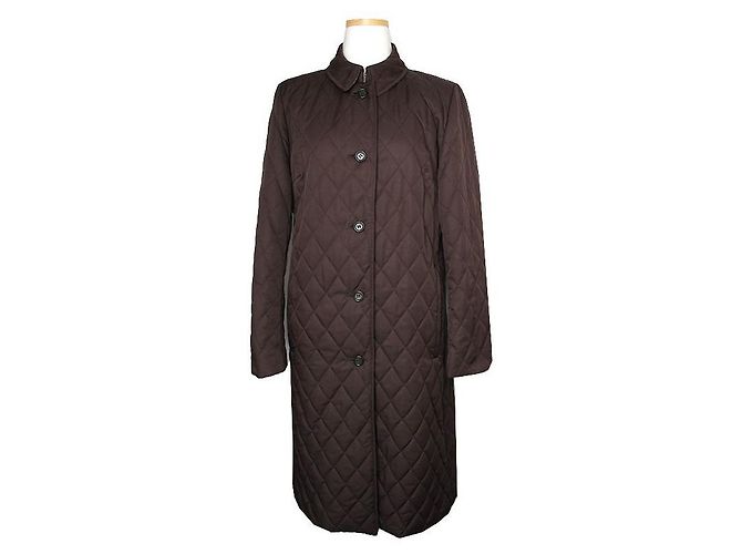 Burberry Casaco longo acolchoado marrom LM