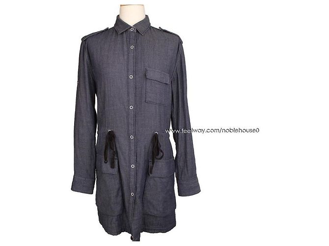 Rag & Bone Indigo Blaue Hemdkleid