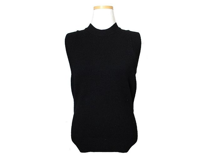Givenchy Top de malha preto com corte