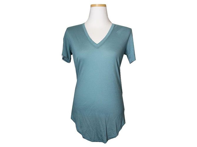 Mintblaues T-Shirt von Helmut Lang