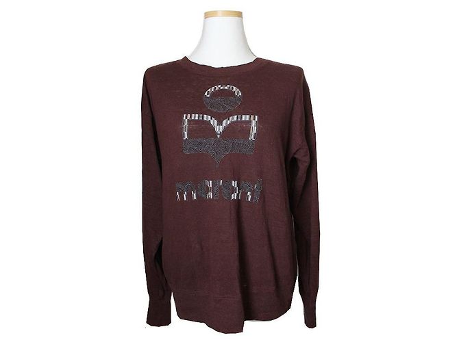 Braunes Leinen Langarmoberteil von Isabel Marant Étoile