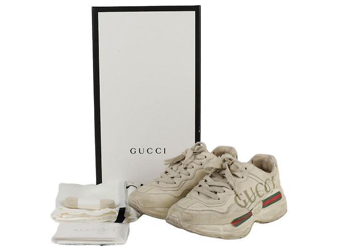 Gucci Baskets Raiton Taille Blanc