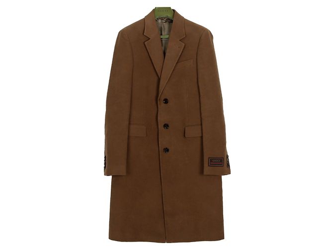 Gucci Web Label Mantel Größe Braun