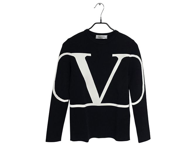 Valentino Logo-Strickware für Damen Schwarz