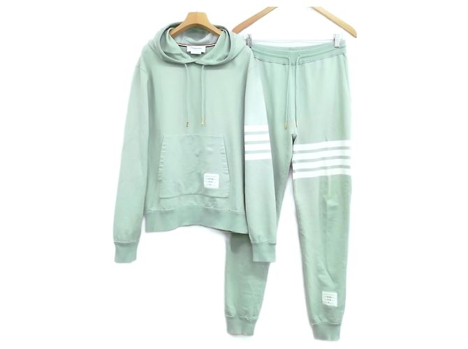 Thom Browne Bar Training Set Upper and Lower Garments Green
