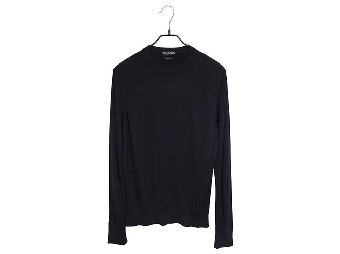 Tom Ford Merinowolle Strick Schwarz