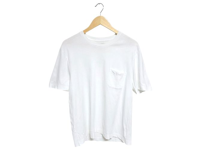 Louis Vuitton Kurzarm-T-Shirt Damier mit Tasche Weiß